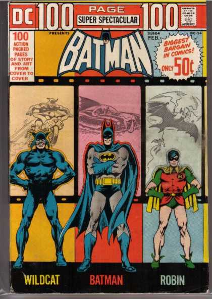 100 Page Super Spectacular 14 - Batman - Robin - Wildcat - Batmobile - Motorcycle