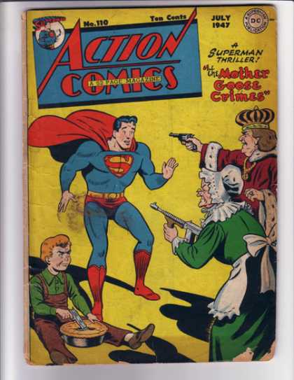 Action Comics 110 - Superman - Gun - King - Pie - Machinegun