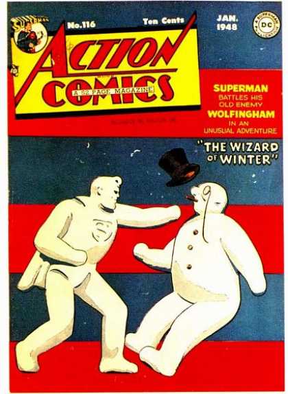 Action Comics 116 - Superman - Wolfingham - Wizard Of Winter - 1948 - Dc