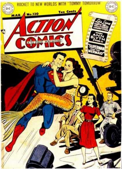 Action Comics 130 - Superman - Lois Lane - Camera - Mermaid - Film Set