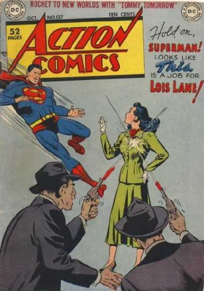 Action Comics 137 - Lois Lane - Superman - Gun