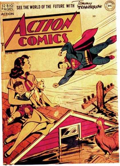 Action Comics 144 - Superman - Dog - Flood