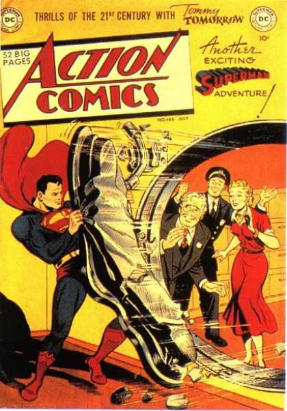 Action Comics 146 - Superman - Vault - People - Red Dress - Bank