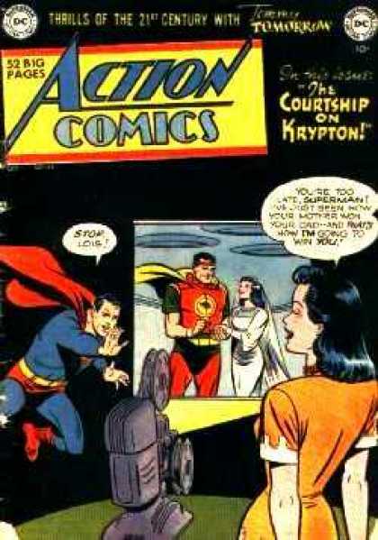 Action Comics 149 - Superman - Lois Lane - Krypton - Jor-el - Projector
