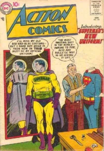 Action Comics 236 - Superman - New Uniform - Tailor - Mirror - Curt Swan