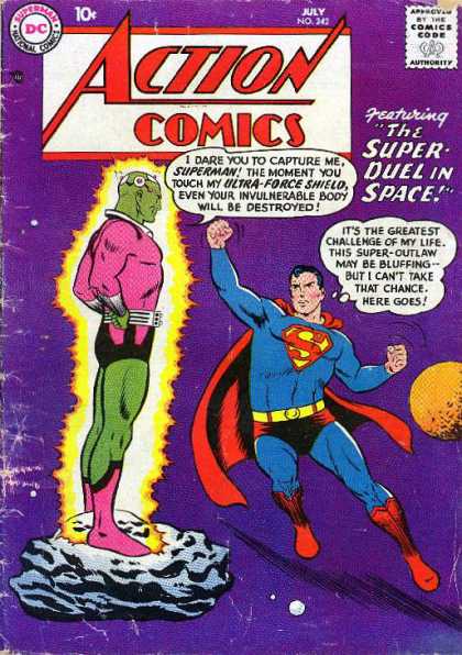 Action Comics 242 - Superman - Dc - National Comics - Approved By The Comics Code Authority - Ultra Force - Curt Swan
