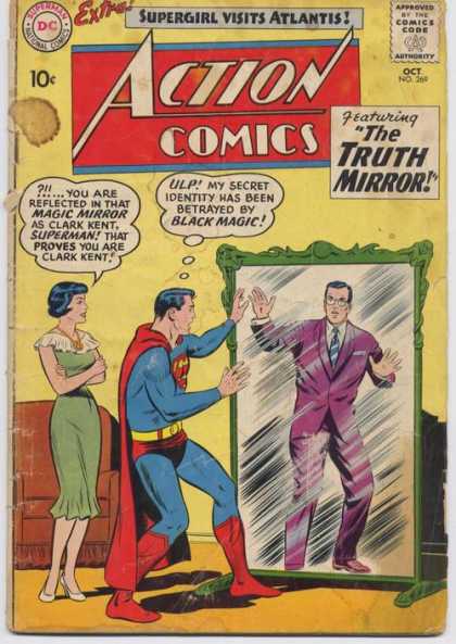 Action Comics 269 - Clark Kent - Superman - Mirror - Lois Lane - Secret Identity - Curt Swan