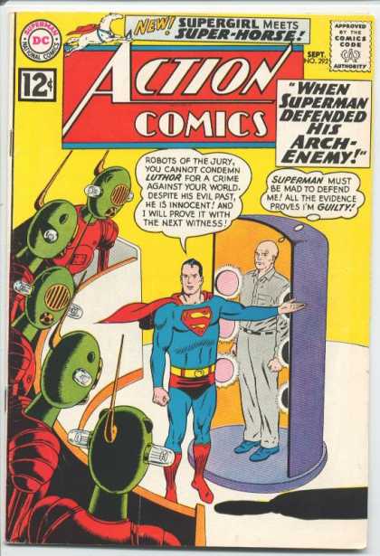 Action Comics 292 - Superman - Robots - Lex Luthor - Curt Swan