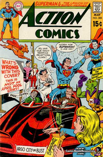 Action Comics 388 - Bizarro - Lois Lane - Superman - Wedding - Krypto - Curt Swan, Murphy Anderson
