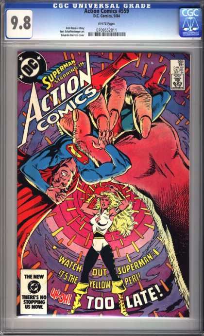 Action Comics 559 - Woman - Superman - Finger - Boots - Costume - Eduardo Barreto