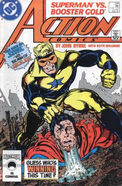 Action Comics 594 - Superman - Booster Gold - Mud - John Byrne