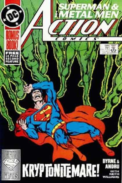 Action Comics 599 - Kryptonite - Superman - Supernatural - Space People - Fear In Numbers - John Byrne