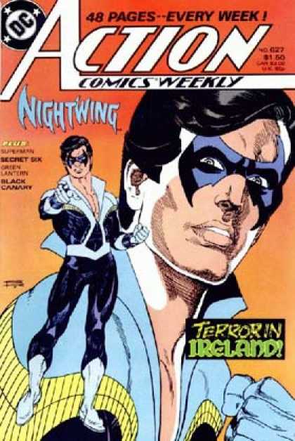 Action Comics 627 - Nightwing - Terror - Ireland - Mask