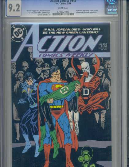 Action Comics 642 - Superman - Green Lantern - Nightwing - Hal Jordan - Deadman - Ross Andru
