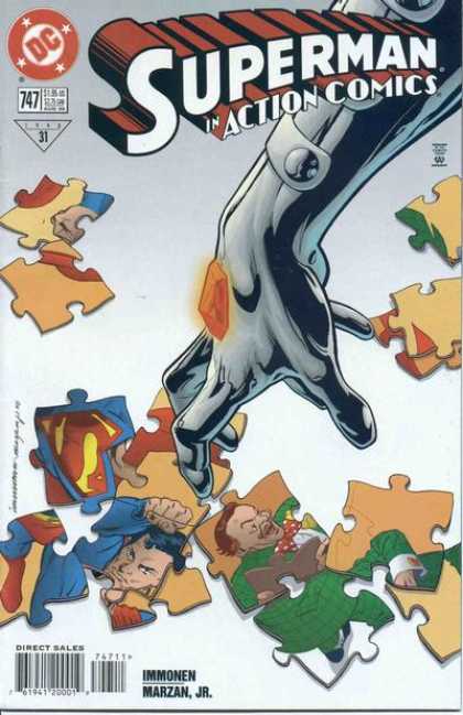 Action Comics 747 - Superman - Puzzle - Puzzle Pieces - Jewel - Silver Hand - Stuart Immonen