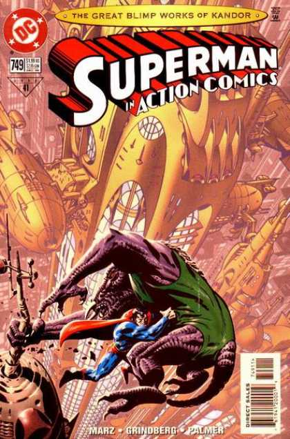 Action Comics 749 - Superman - Blimp - Great Blimp - Works Fo Kandor - Grindberg
