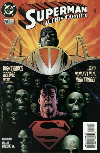 Action Comics 754 - Superman - Skulls - Nightmares Become Real - Head - Reality Is A Nightmare - Stuart Immonen