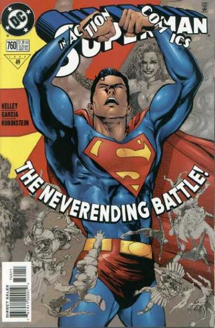 Action Comics 760 - Superman - Neverending Battle - Female Ion Background - Red Cape - Sword - Phil Jimenez