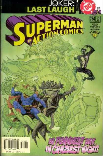 Action Comics 784 - Batman - Superman - Joker - Green Lantern - Last Laugh - Bill Sienkiewicz