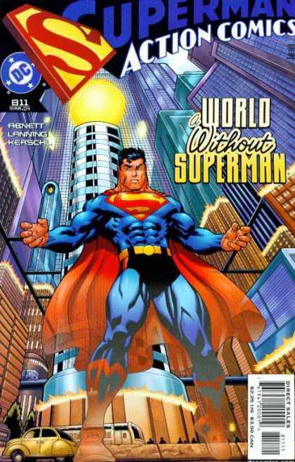 Action Comics 811 - Superman - Metropolis - World Without Superman - Abnett - Lanning - Dexter Vines, Ed McGuinness