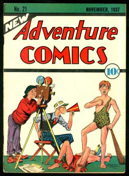 Adventure Comics 21 - Green - Red - Cartons
