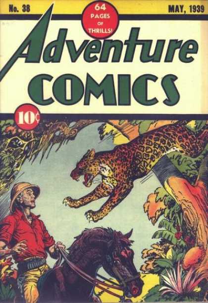 Adventure Comics 38 - Leopard - Jaguar - Horse - Action