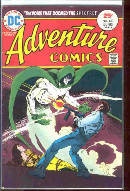 Adventure Comics 439 - Spectre - Woman - Gun - Machine Gun - Jim Aparo