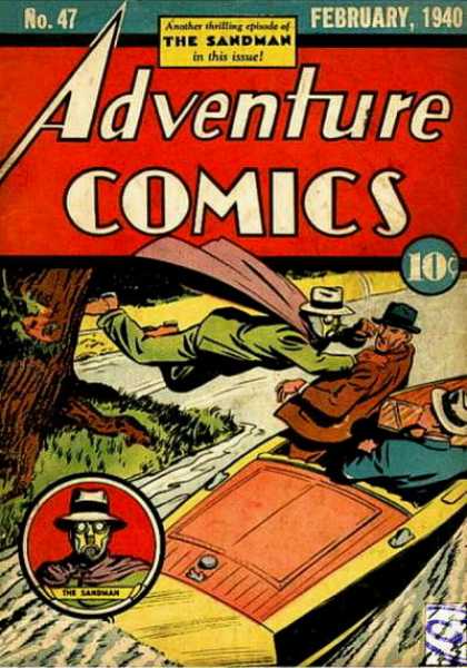 Adventure Comics 47 - Sandman - Boat - Tree - No 47 - February 1940