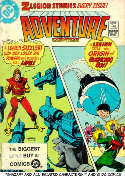 Adventure Comics 498 - Sun Boy - Bouncing Boy - Shazam - 2 Legion Stories Every Issue - Dc Comics