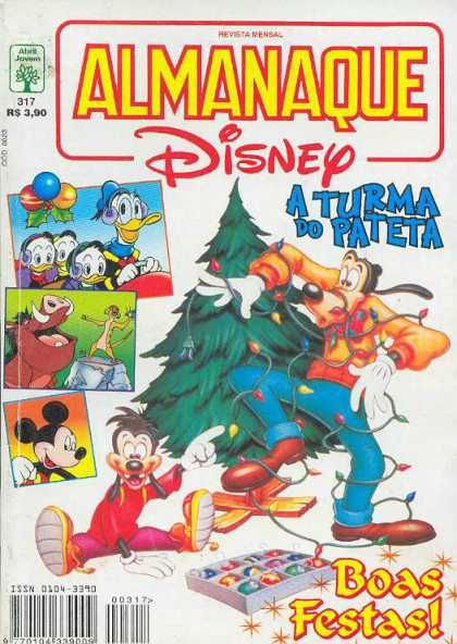 Almanaque Disney 317 - Goofy - Donald Duck - Mickey Mouse - Christmas Tree - Christmas Lights