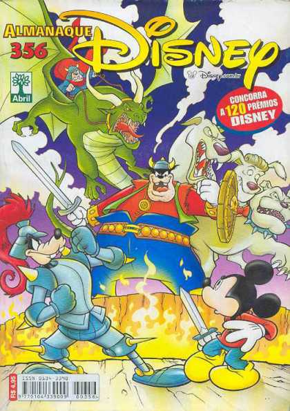 Almanaque Disney 356 - Swords - Flame - Battle - Dragon - Dog