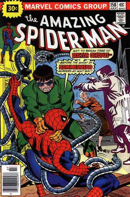 Amazing Spider-Man 158 - Hammerhead - Doctor Octopus - Aunt May - Piping - Men