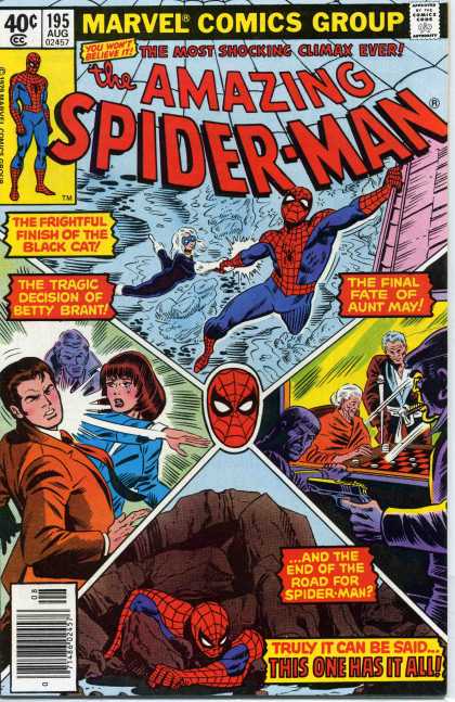 Amazing Spider-Man 195 - Aunt May - Black Cat - Betty Brant - Spiderman - Mary Jane