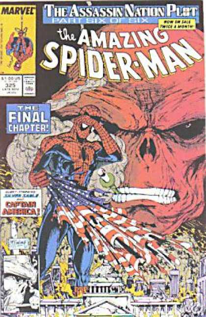 Amazing Spider-Man 325 - Flag - Red Skull - Marvel - The Assassin Nation Plot - Part Six Of Six - Todd McFarlane