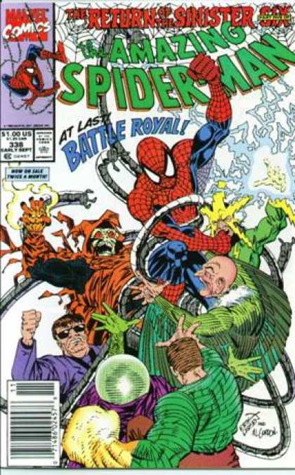 Amazing Spider-Man 338 - Vulture - Hobgoblin - Doc Ock - Spiderman - At Last Battle Royal - Erik Larsen