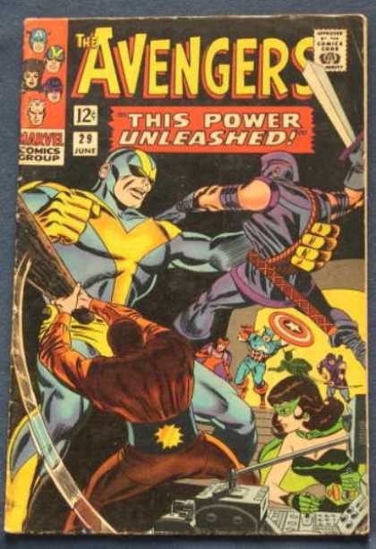 Avengers 29 - Comics Code Authority - 12 Cents - Marvel Comics - Superhero - June
