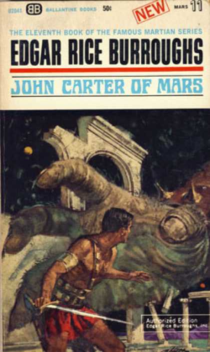 Ballantine Books - John Carter of Mars (vintage Ballantine, U2041) - Edgar Rice Burroughs