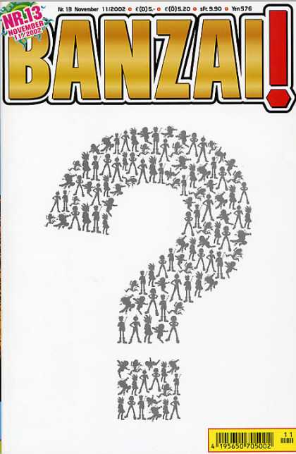 Banzai 13 - Nr13 - November - Question Mark - Original Art - 195650705002