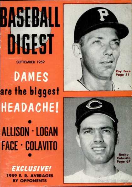 Baseball Digest - September 1959