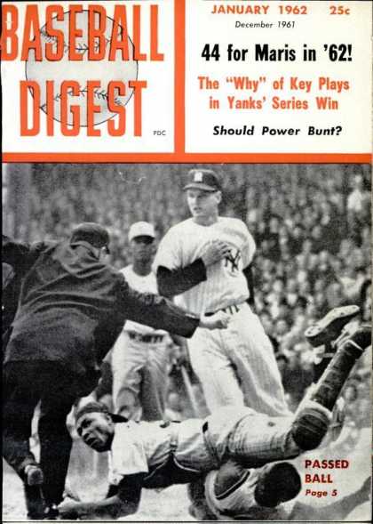Baseball Digest - January 1962