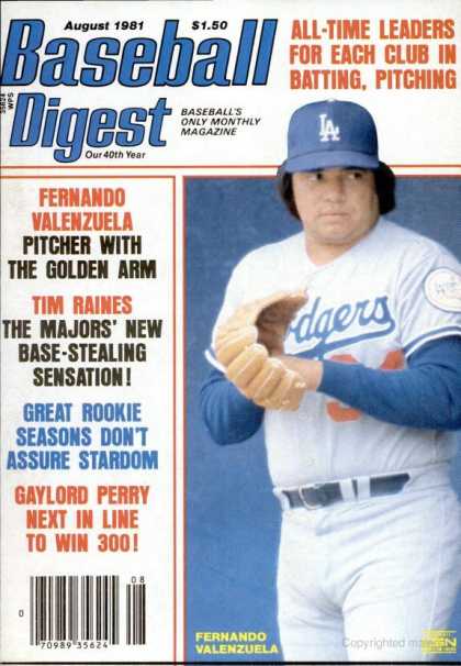 Baseball Digest - August 1981