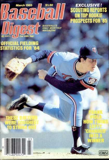 Baseball Digest - March 1985
