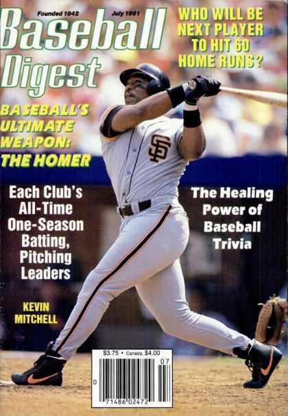 Baseball Digest - July 1991