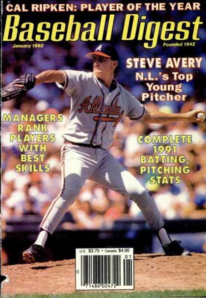 Baseball Digest - January 1992