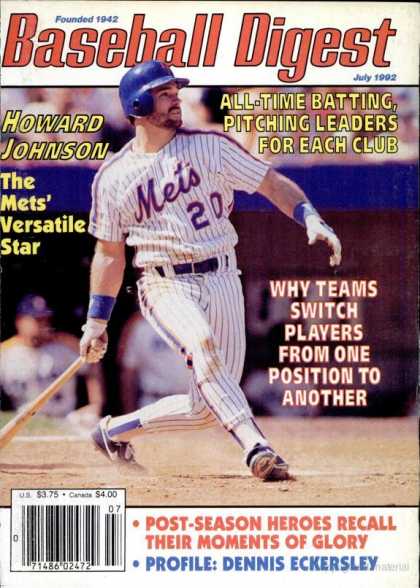 Baseball Digest - July 1992