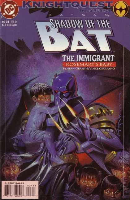 Batman: Shadow of the Bat 24 - Dc - Knightquest - The Crusade - Direct Sales - No24 - Brian Stelfreeze