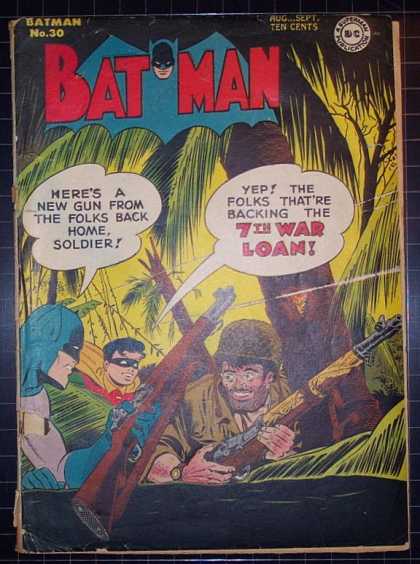 Batman 30 - Soldier - 7th War Loan - Robin - Jungle - Guns