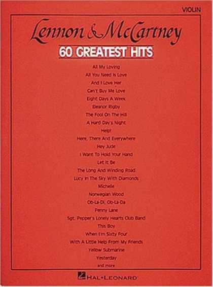 Beatles Books - Lennon and McCartney - 60 Greatest Hits - Violin