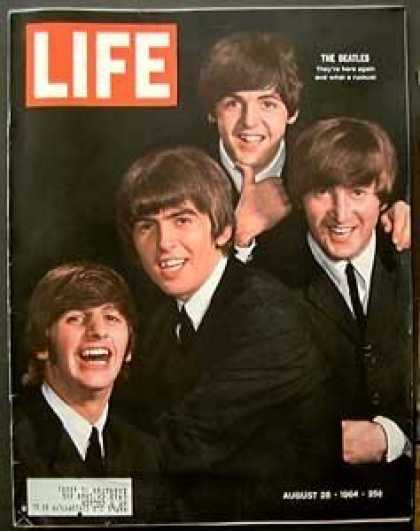 Beatles Books - Life Magazine August 28, 1964 - Cover: The Beatles