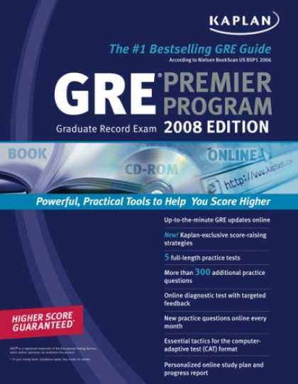 Bestsellers (2007) - Kaplan GRE Exam 2008 Premier Program by Kaplan